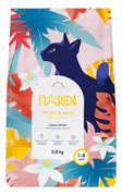 FLORIDA сухой корм для взрослых кошек с курицей и яблоком