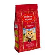 РОДНЫЕ КОРМА сухой корм для взрослых кошек ТЕЛЯТИНА 26/12