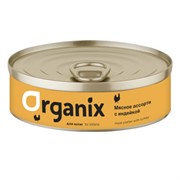 Organix консервы для котят "Мясное ассорти с индейкой"