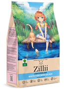 ZILLII Light/Sterilized Cat Сухой корм для взрослых кошек с избыточным весом и стерилизованных Белая Рыба с Лососем
