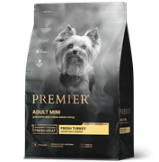PREMIER ADULT Mini Turkey Для взрослых собак мелких пород с нормальной активностью, чувствительным пищеварением или склонных к аллергии, с индейкой