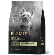 PREMIER ADULT Mini Lamb&Turkey Для взрослых собак мелких пород с нормальной активностью, чувствительным пищеварением или склонных к аллергии, с ягненком и индейкой