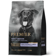 PREMIER ADULT Medium Salmon&Turkey Для взрослых собак средних пород, с лососем и индейкой