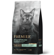 PREMIER STERILISED Lamb&Turkey Для взрослых стерилизованных кошек и кастрированных котов от 1 года, с ягненком и индейкой