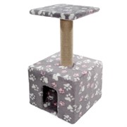 Игровой комплекс для кошек квадратный разноцветный, 410*410*720мм