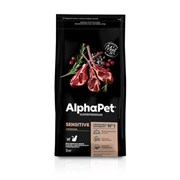 AlphaPet Superpremium для взрослых кошек с чувствительным пищеварением (с ягненком)