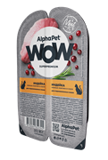 ALPHAPET WOW SUPERPREMIUM 80 ГР ЛАМИСТЕР ВЛАЖНЫЙ КОРМ ДЛЯ СТЕРИЛИЗОВАННЫХ КОШЕК ИНДЕЙКА