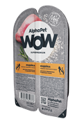 ALPHAPET WOW SUPERPREMIUM 80 ГР ЛАМИСТЕР ВЛАЖНЫЙ КОРМ ДЛЯ КОТЯТ, БЕРЕМЕННЫХ И КОРМЯЩИХ КОШЕК ИНДЕЙКА