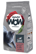 AlphaPet WOW Superpremium для взрослых кошек (c говядиной и печенью)