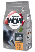 AlphaPet WOW Superpremium для взрослых стерилизованных кошек (с индейкой и потрошками)