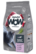 AlphaPet WOW Superpremium для взрослых стерилизованных кошек (с уткой и потрошками)