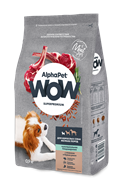 AlphaPet WOW Superpremium для взрослых собак мелких пород с чувствительным пищеварением с ягненком и бурым рисом