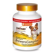 ЮНИТАБС BrewersComplex с Q10 Бреверсы для мелких собак с пивными дрожжами, таблетки, № 200