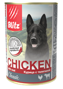 Blitz Classic «Курица с телятиной» консервированный корм для собак всех пород и возрастов