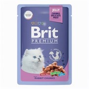 Brit пауч для котят с кроликом в желе 85гр