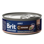 Brit консервы с кроликом для взрослых кошек 100гр
