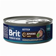 Brit консервы Филе кролика для котят 100гр
