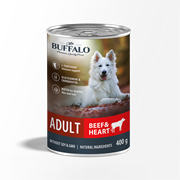 MR.BUFFALO ВЛАЖНЫЙ КОРМ ДЛЯ ВЗРОСЛЫХ СОБАК «ГОВЯДИНА И СЕРДЦЕ» 400гр
