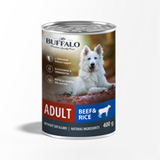 MR.BUFFALO ВЛАЖНЫЙ КОРМ ДЛЯ ВЗРОСЛЫХ СОБАК «ГОВЯДИНА С РИСОМ» 400гр