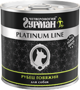 Четвероногий Гурман 43907 Platinum кон.д/собак Рубец говяжий в желе 240г