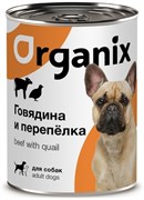 Organix консервы для собак, с говядиной и перепелкой