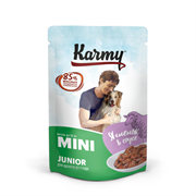 *KARMY Mini Junior Ягненок в соусе Консерв. корм для щенков мелких пород до 1 года 80г