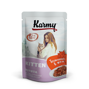 *KARMY влажный корм для котят до 1 года телятина в желе 80г