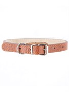 Ошейник Mr.Kranch для собак из натуральной кожи прямой, 29-35см, коричневый