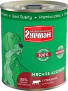 Четвероногий Гурман 40135 кон.д/собак Мясное ассорти с Говядиной 340г