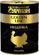 Четвероногий Гурман Golden консервы д/собак Индейка натуральная в желе 340г