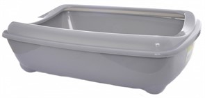 Moderna Туалет-лоток средний с рамкой artist medium + rim, 42х30х12  серый