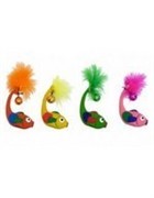 Игрушка Рыбка с бубенцом, латекс, 11см (Latex fish with bell in assorted colours) 240002