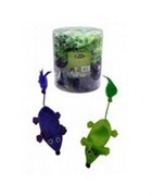 Игрушка для кошек Плюшевые мышки, зеленые и фиолетовые 60х11см (Plush green + violet mice 11 cm unstuffed tube 60 pcs) 240057